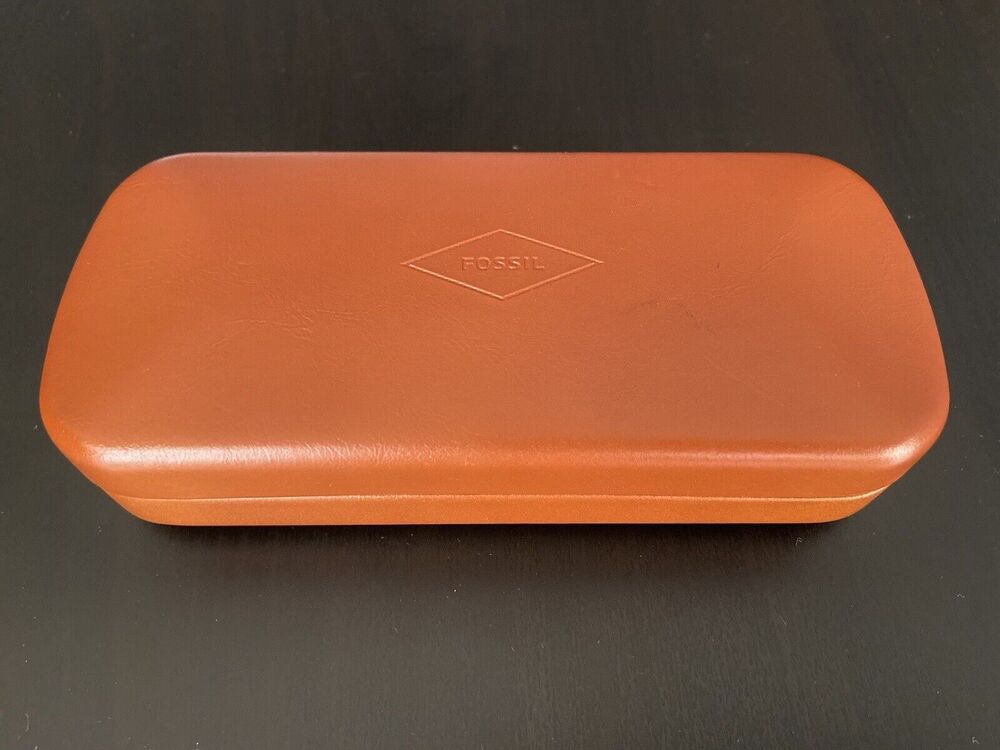 FOSSIL Tan Clamshell Sunglasses Hard Case